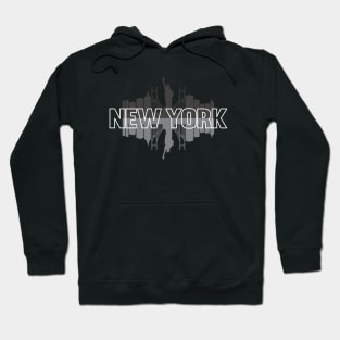 New York, USA Skyline Hoodie